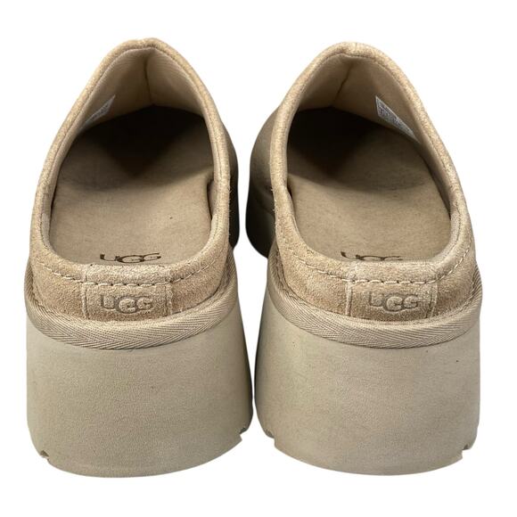 UGG Women’s New Heights Tan Suede Platform Clog Size US 9 - Picture 8 of 11